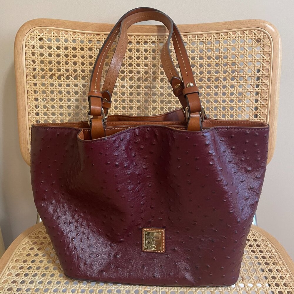 Dooney and Bourke small Flynn bag ostrich